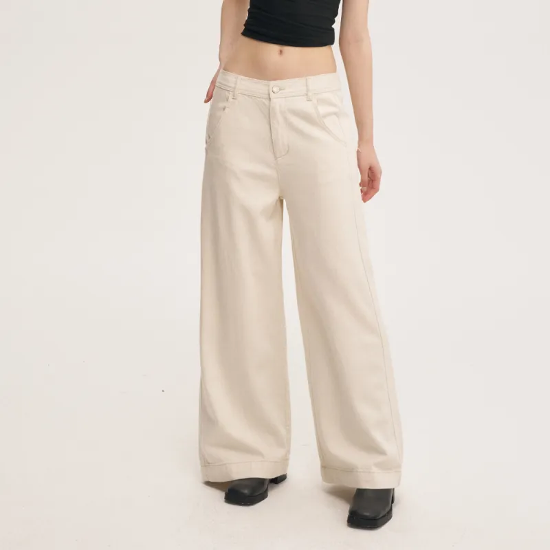 Heartboon Jeans Unisex White-1