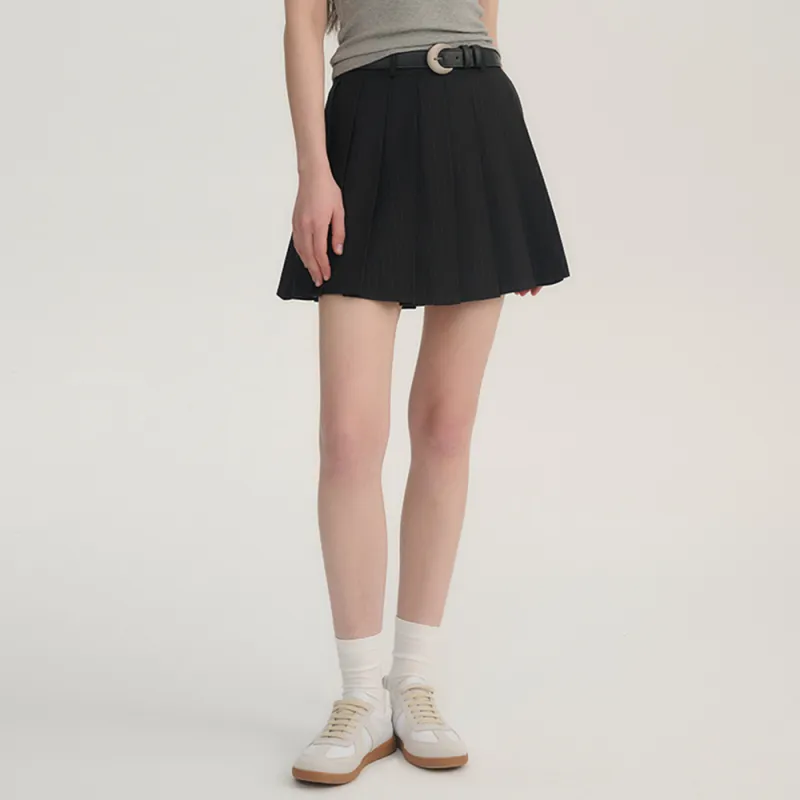 Heartboon Casual Short Skirts Women's Charcoal Gray-2