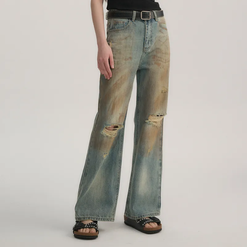 Heartboon Jeans Unisex Denim Blue-4