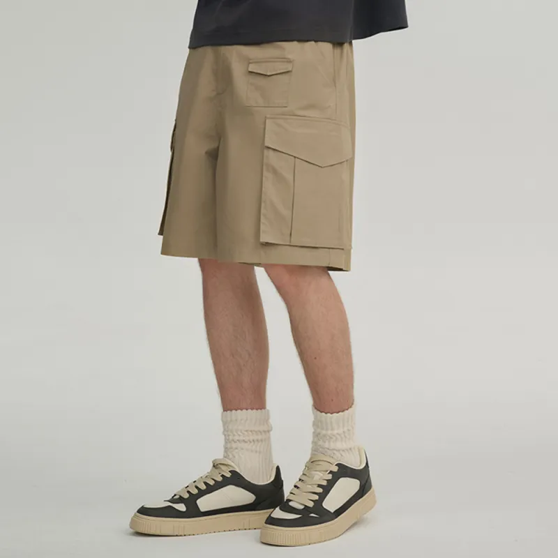 Heartboon Cargo Shorts Unisex Khaki-5