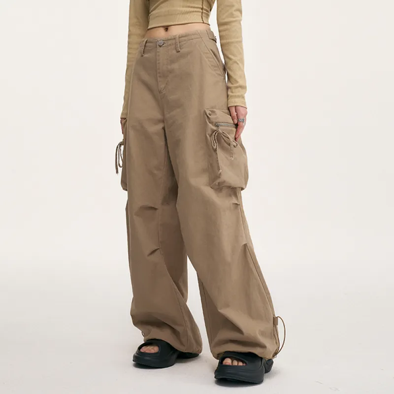 Heartboon Cargo Pants Women's Khaki-2