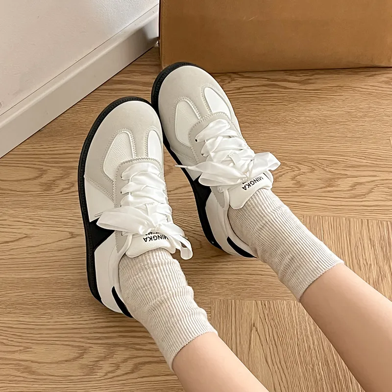 TUOPIN Anti Slip Wear Resistant Low Top Skateboard Shoes Women's-7