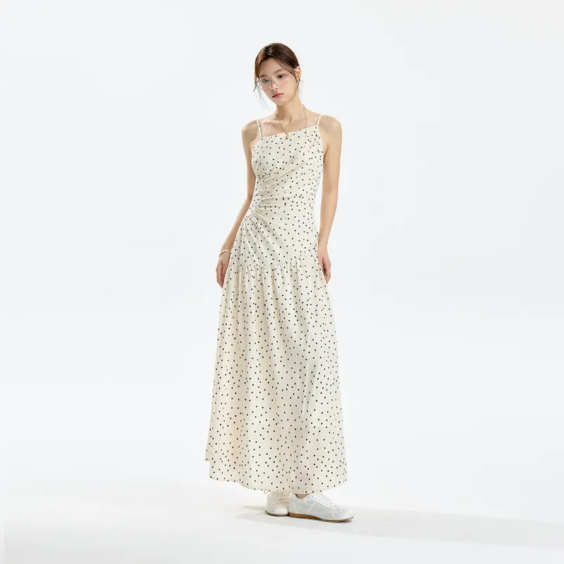 INSLIISA Slip Dresses Women's White-1