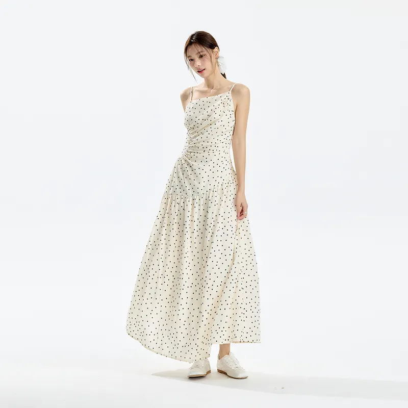 INSLIISA Slip Dresses Women's White-4