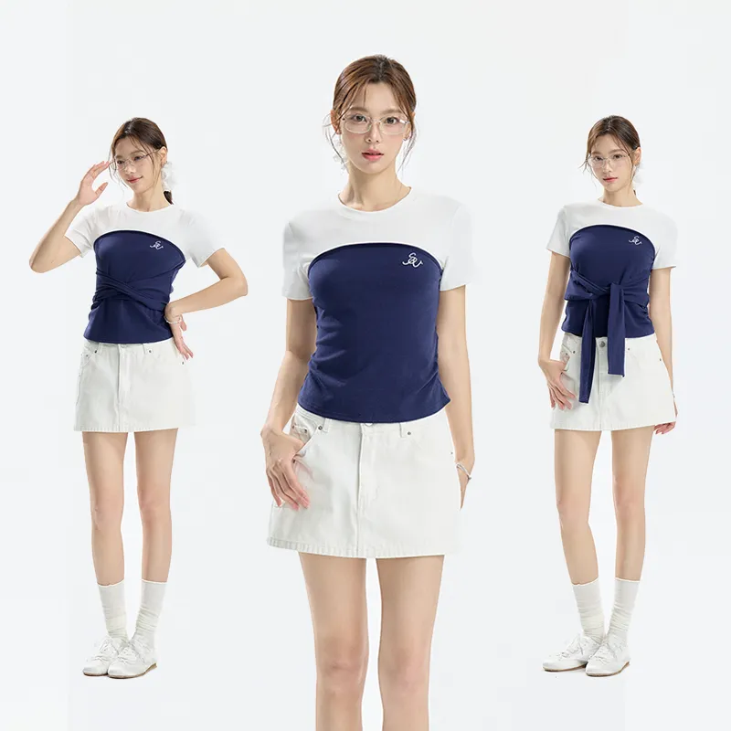 INSLIISA T Shirts Women's White-5