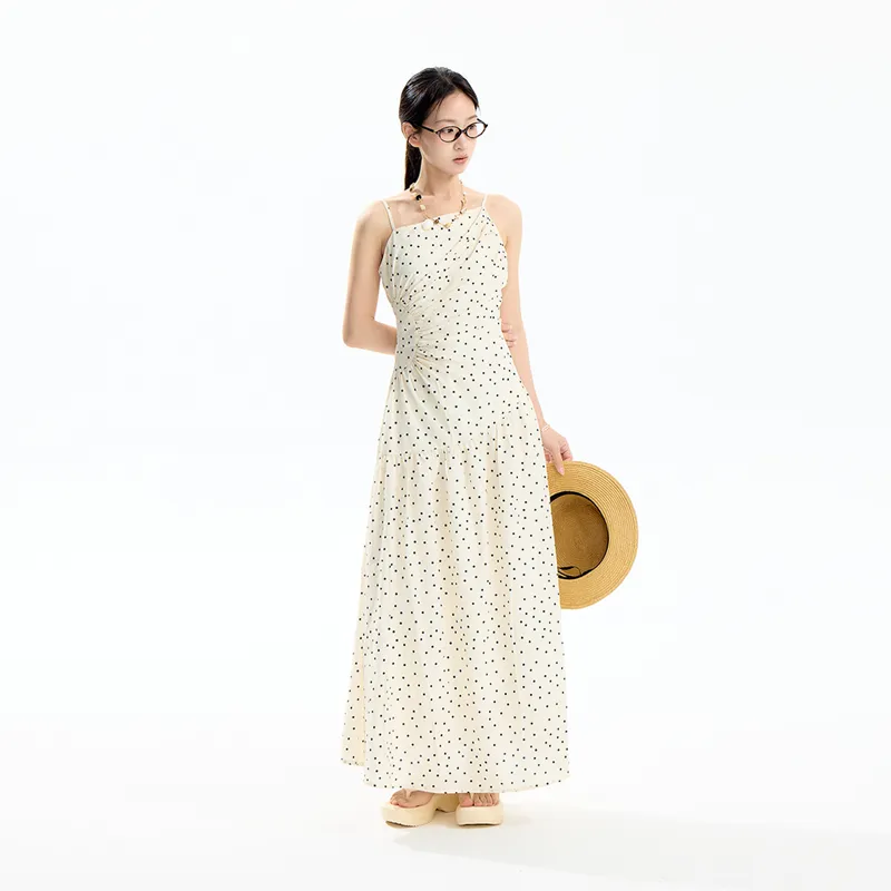 INSLIISA Slip Dresses Women's White-3
