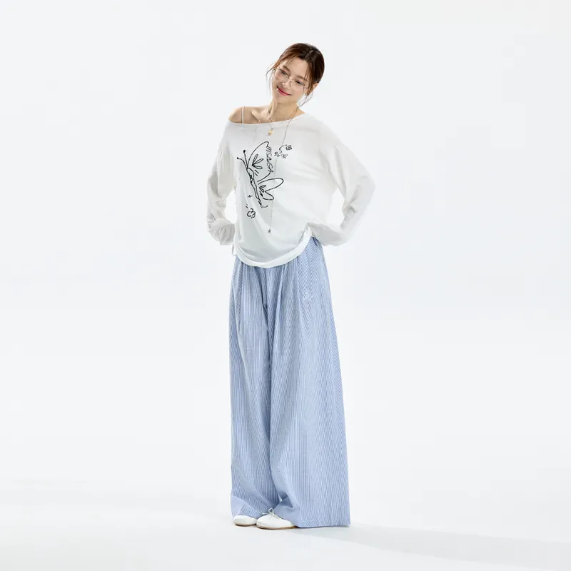 INSLIISA Casual Pants Women's Sky Blue-4