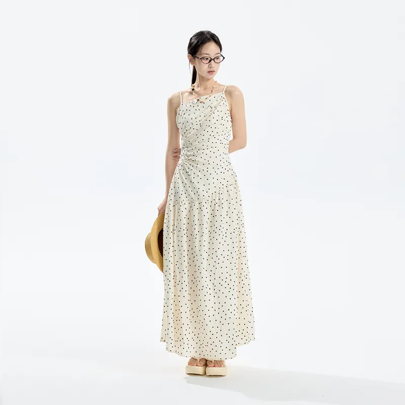 INSLIISA Slip Dresses Women's White-2