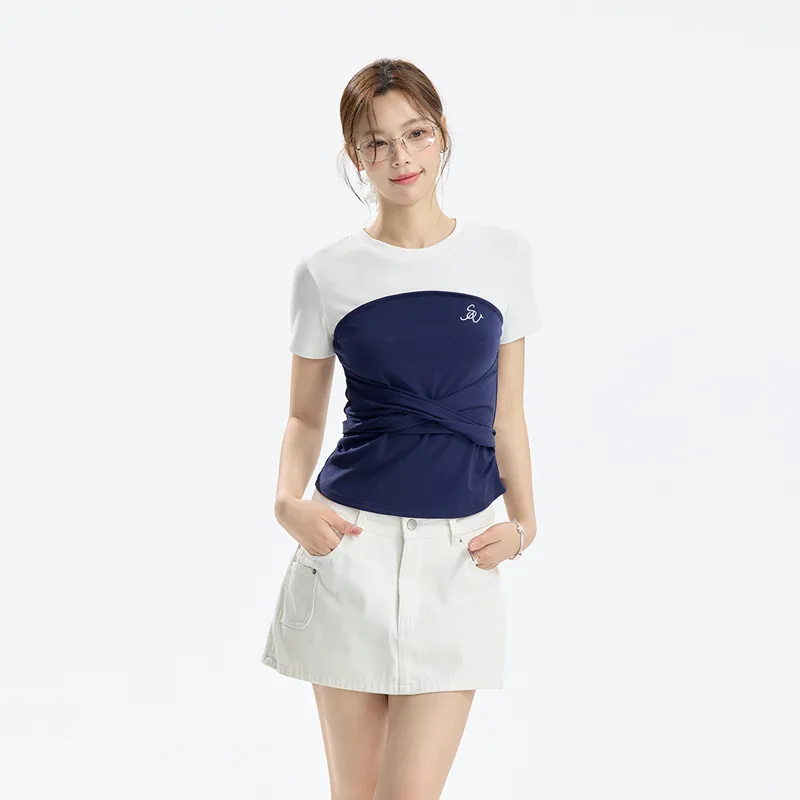 INSLIISA T Shirts Women's White-1