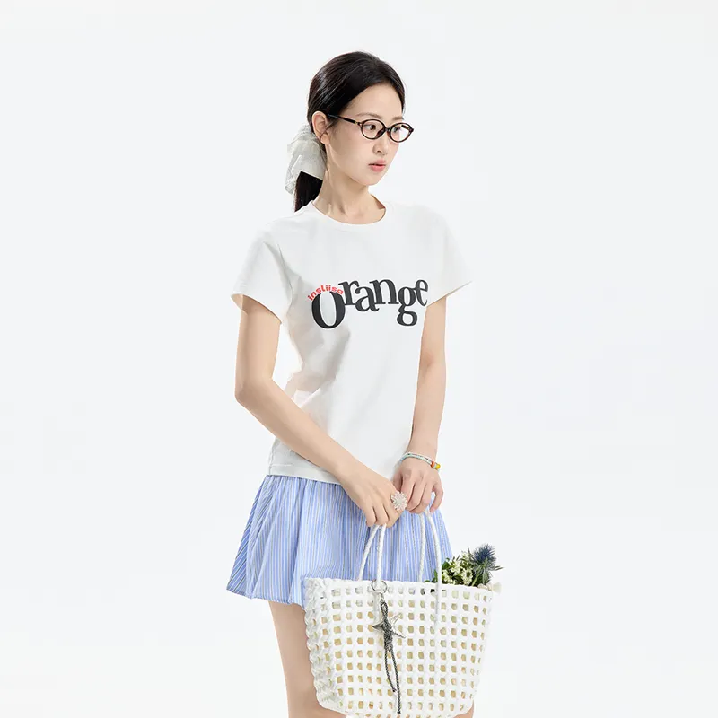 INSLIISA Set in Sleeve T Shirt Women's-3