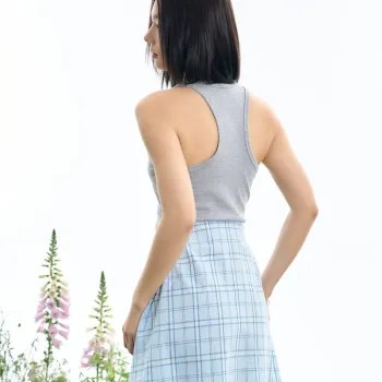 INSLIISA Slip Dress Women's Gray