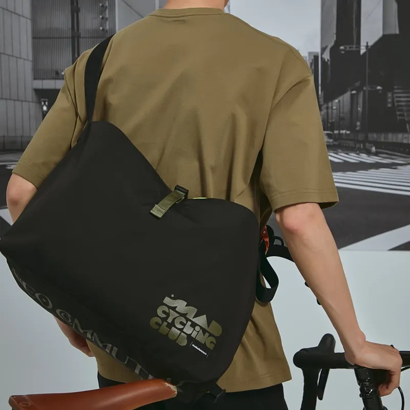 The MAD HATcher Polyester Messenger Bag Shoulder Bag Large Size Unisex-2