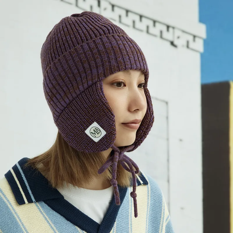 The MAD HATcher Wool Blend Knitted Ear Warmer Beanie Unisex-13
