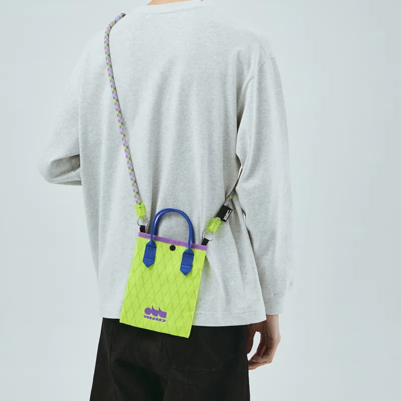 The MAD HATcher Polyamide Small Handbag Crossbody Backpack Cell Phone Pouch Small Size Unisex Multicolor-34