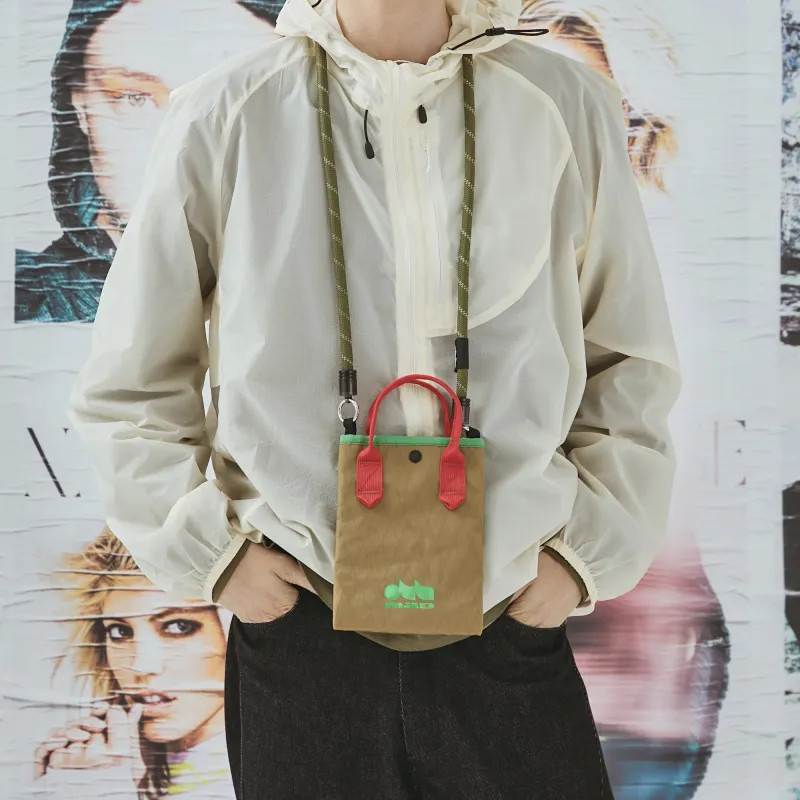 The MAD HATcher Polyamide Small Handbag Crossbody Backpack Cell Phone Pouch Small Size Unisex Multicolor-29