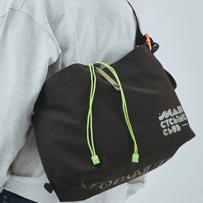 The MAD HATcher Polyester Messenger Bag Shoulder Bag Large Size Unisex-1