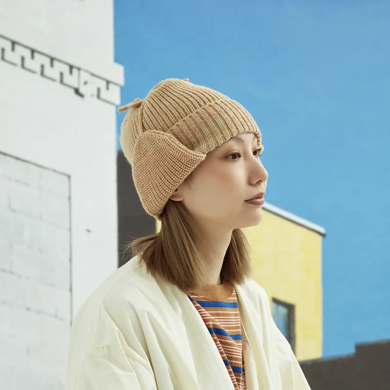 The MAD HATcher Wool Blend Knitted Ear Warmer Beanie Unisex-28