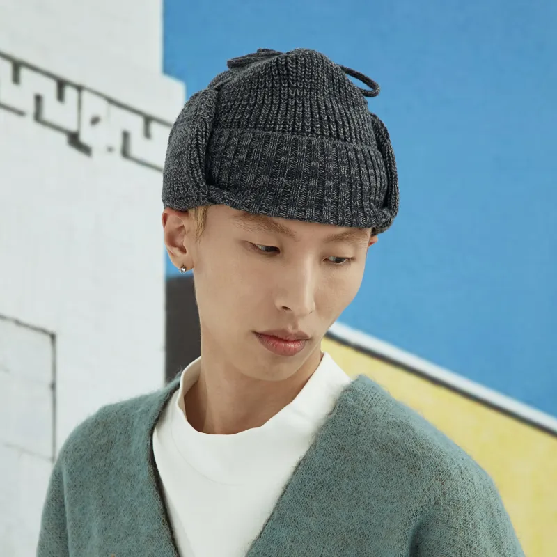 The MAD HATcher Wool Blend Knitted Ear Warmer Beanie Unisex-21