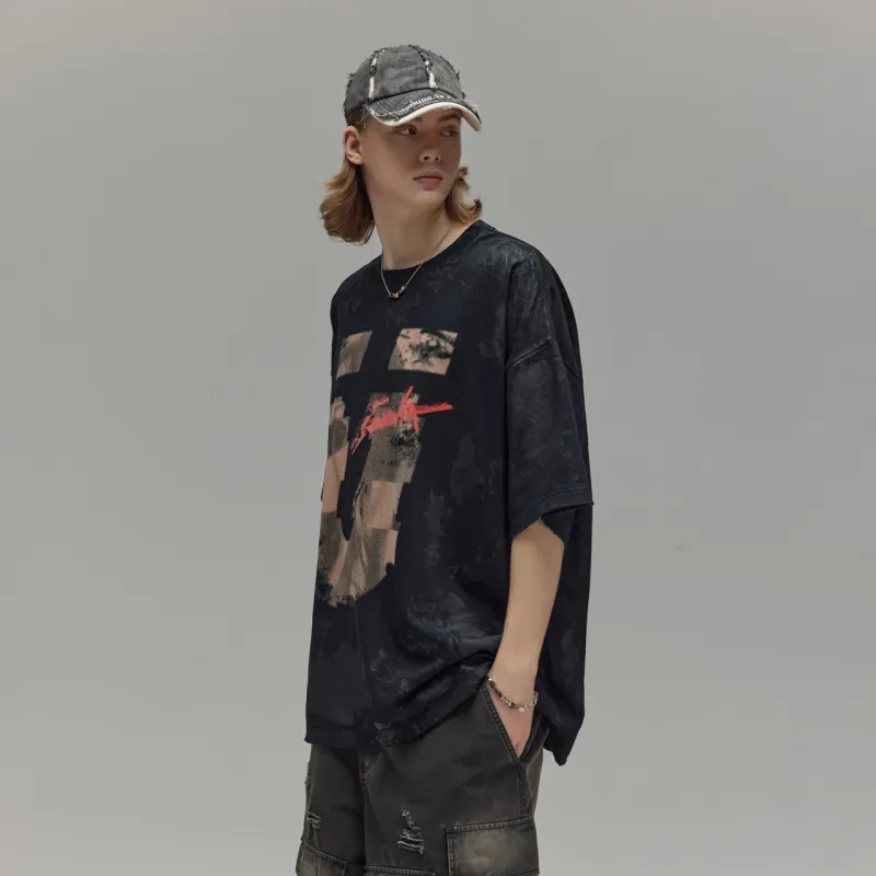 Guuka Short Sleeved T Shirts Men's Black-4
