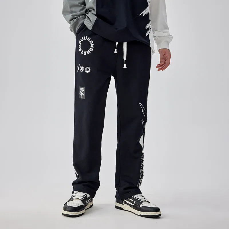 Guuka Casual Pants Men Black-5