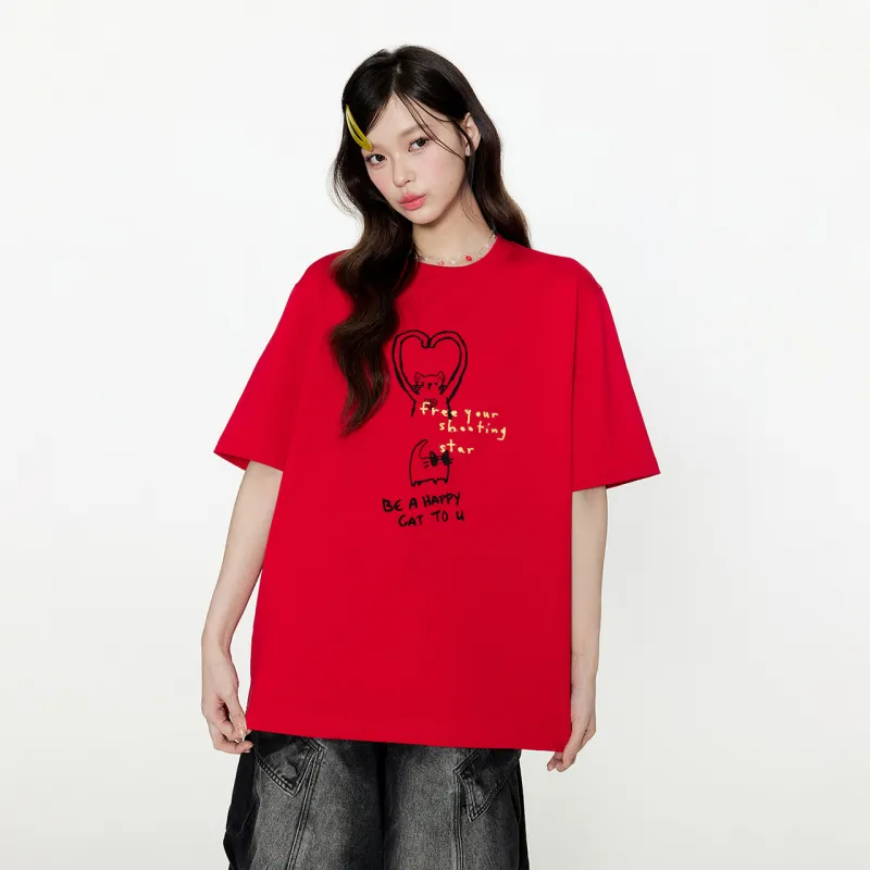 Guuka T Shirt Unisex Equestrian Red-5