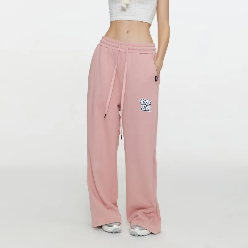 Guuka x Matsui Casual Pants Unisex Dark Pink-4