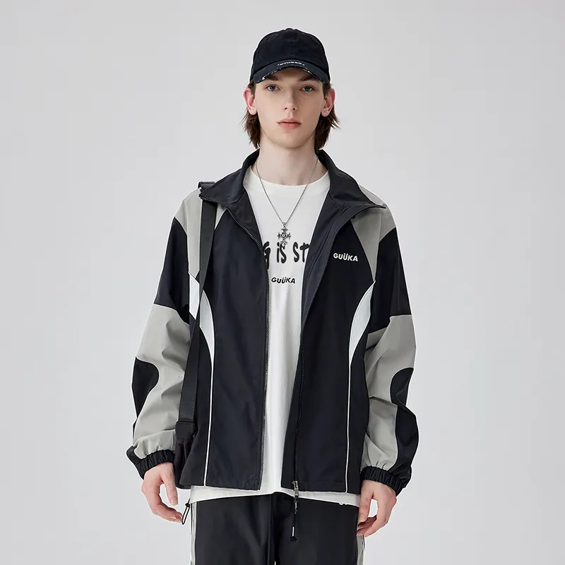 Guuka Jackets Men Black-7