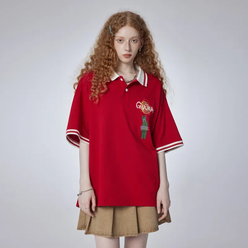 Guuka Polo Shirt Unisex Cream White-30