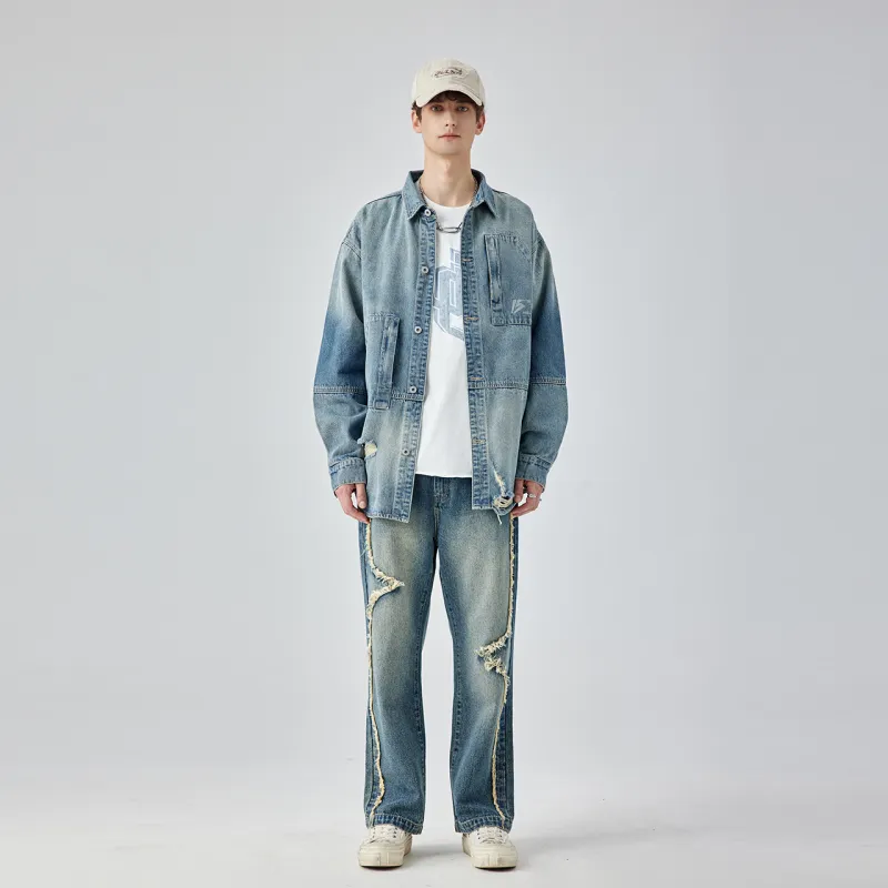 Guuka Shirts Men Blue-2