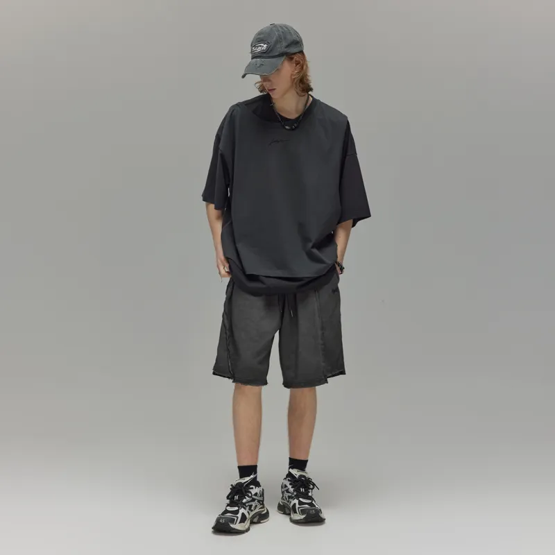 Guuka Short Sleeved T Shirts Men's Black-4