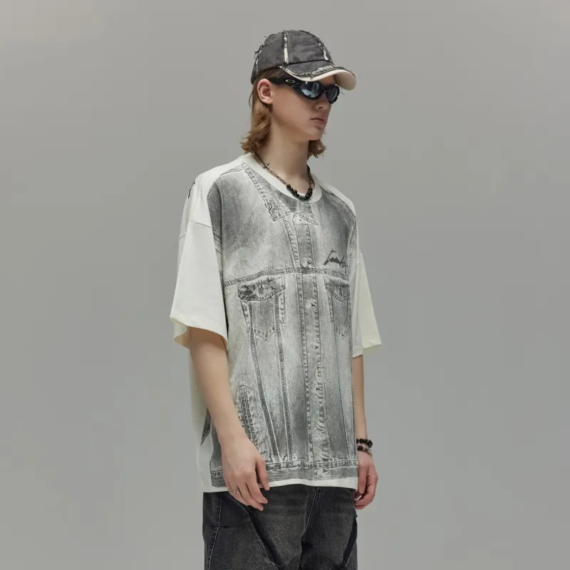Guuka Short Sleeved T Shirts Men's Light Gray-7