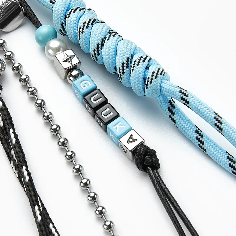 Guuka Nylon, Zinc Alloy, Plastic Pearl Keychains Unisex Uniform Color-3