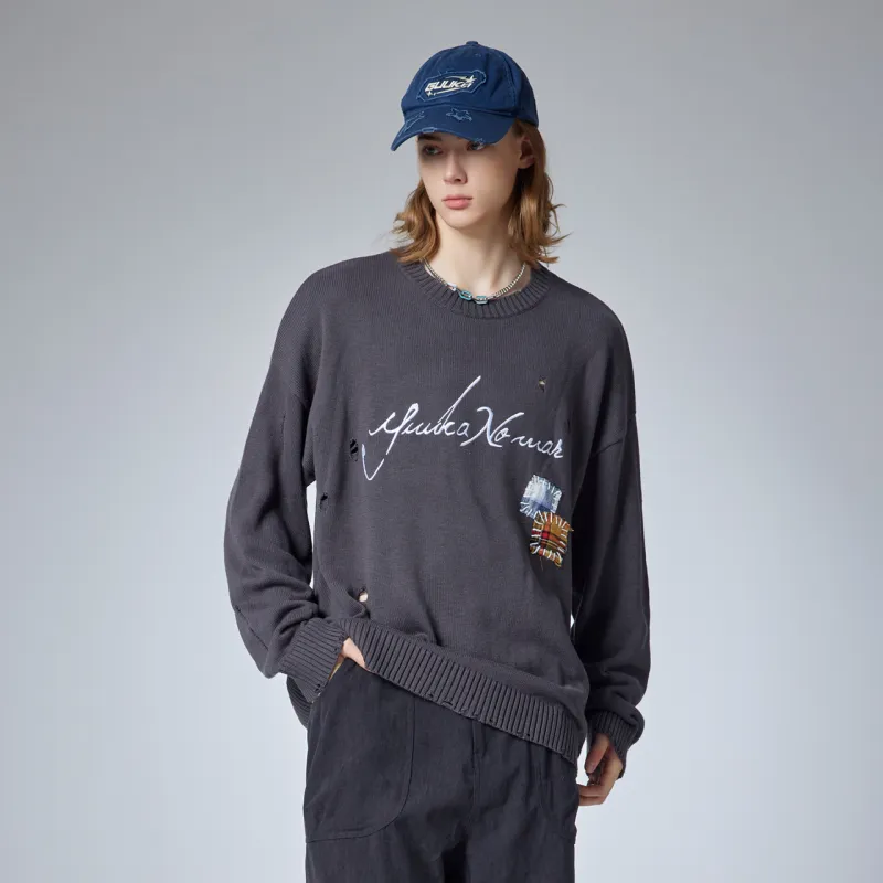 Guuka Sweaters Unisex Dark Gray-7