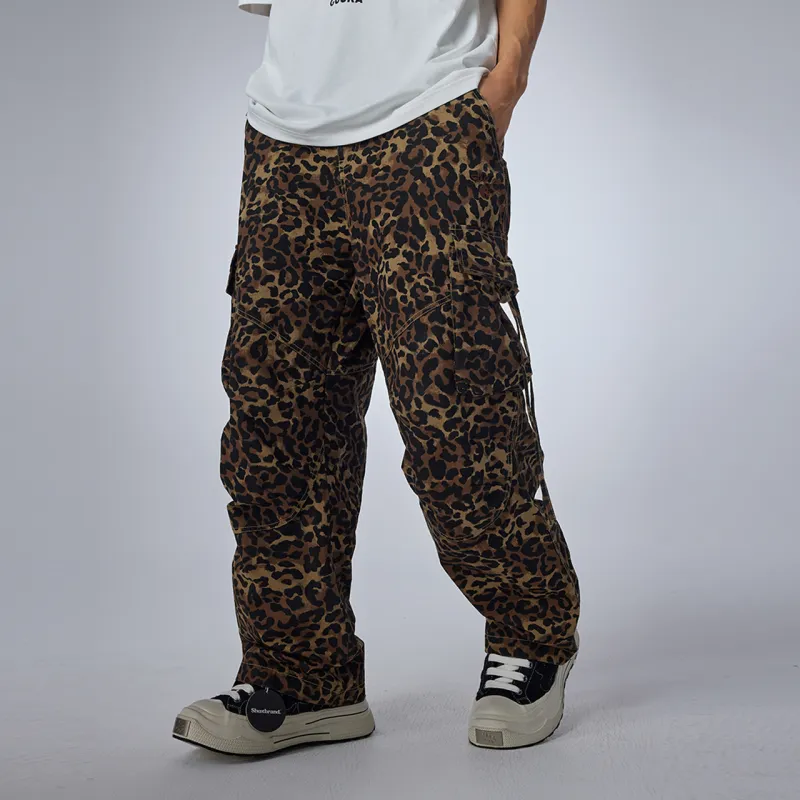 Guuka Casual Pants Unisex Coffee-4