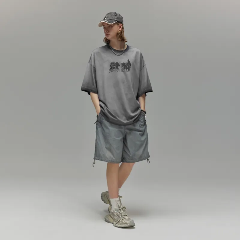 Guuka Short Sleeved T Shirts Men's Dark Gray-2