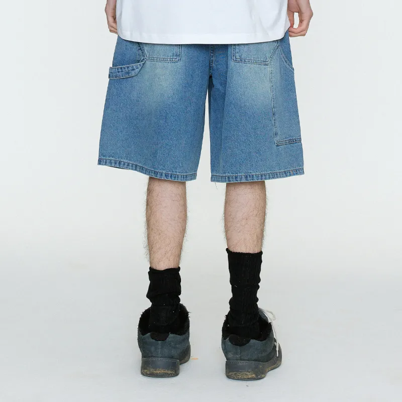 Guuka Denim Shorts Men Blue-3