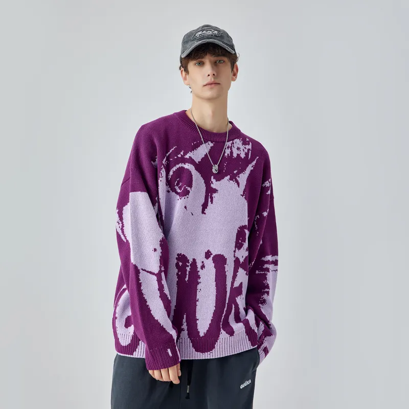 Guuka Knitwear Unisex Purple-4