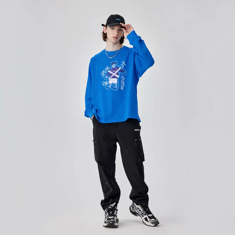 Guuka T Shirts Men Sapphire Blue-2