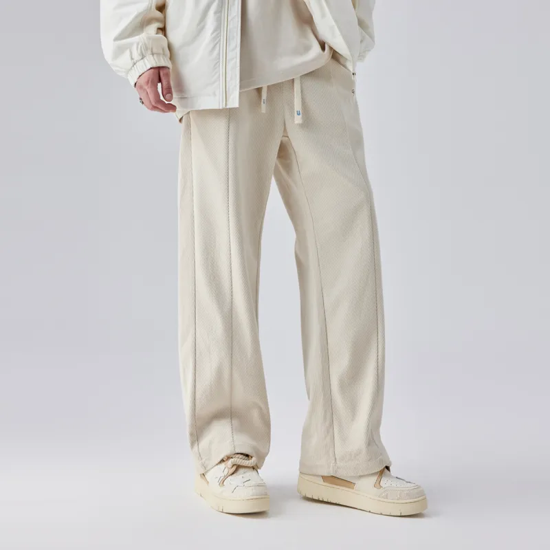 Guuka Casual Pants Unisex Beige-7