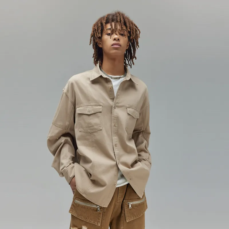 Guuka Shirts Men Khaki-6