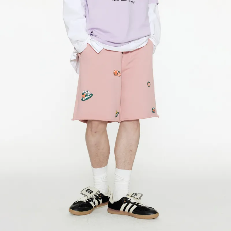 Guuka Casual Shorts Unisex Smoke Pink-5
