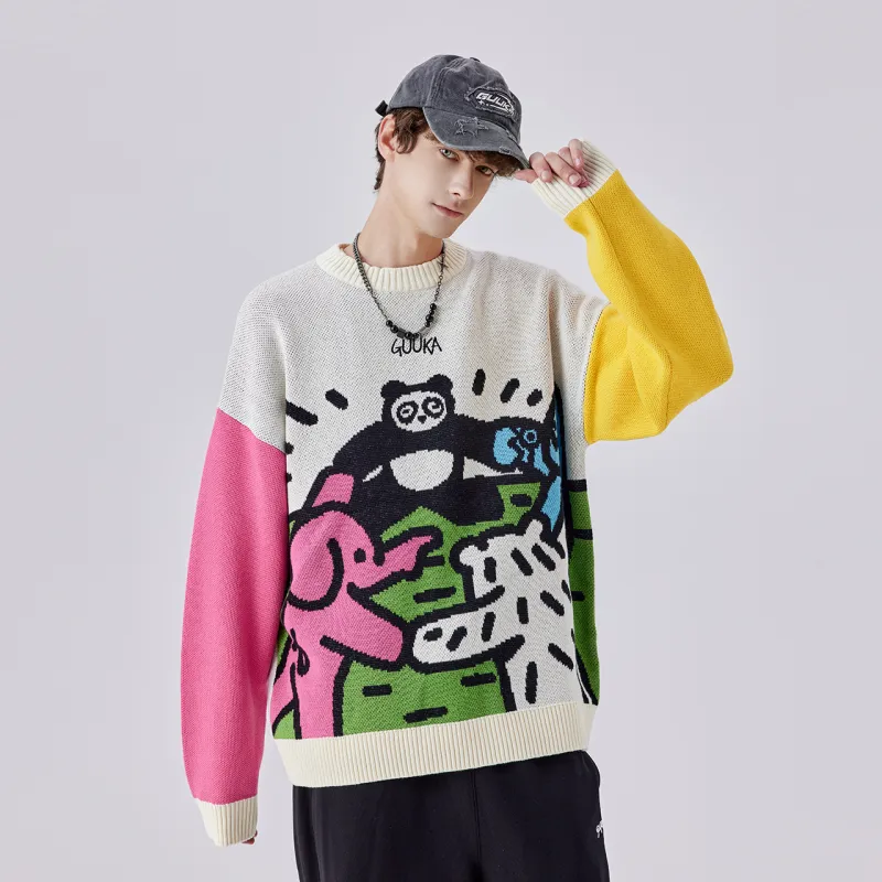 Agaho X Guuka Knitwear Unisex Cream White-6