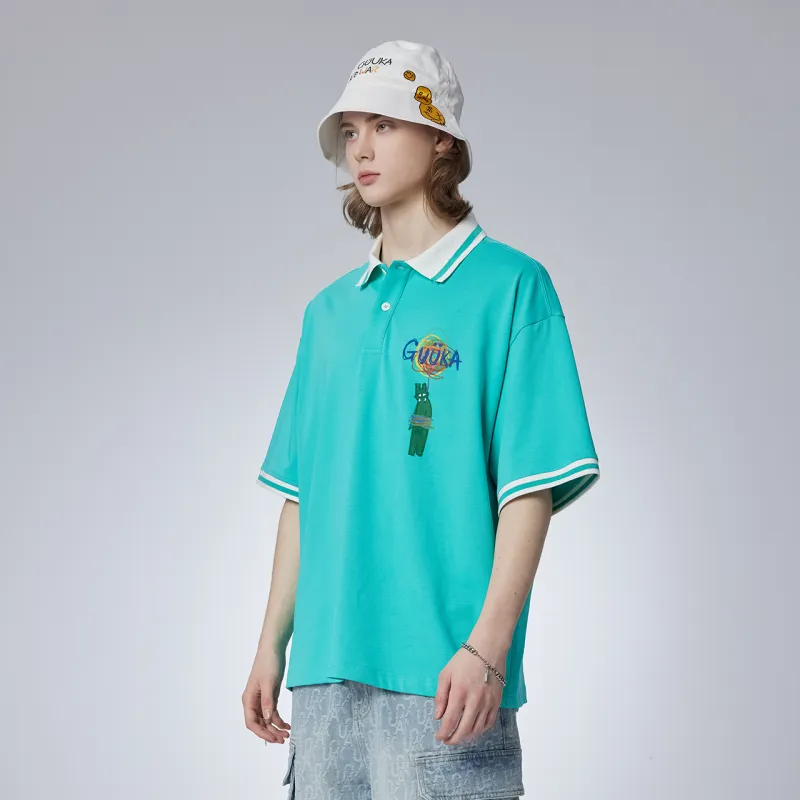 Guuka Polo Shirt Unisex Cream White-22