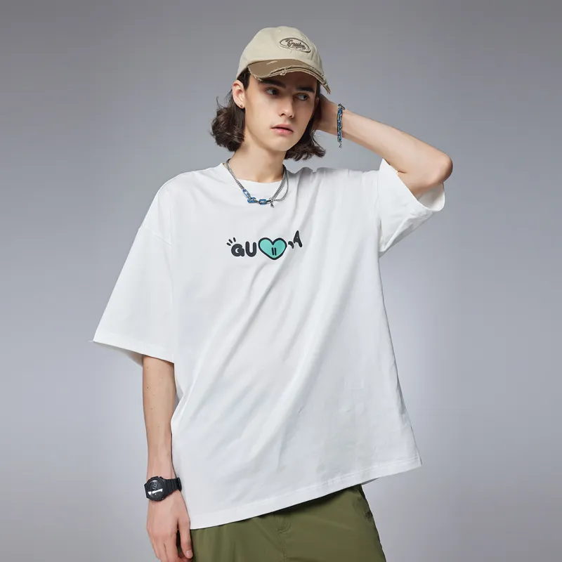 Guuka x AGAHO Short Sleeved T Shirts Men's Black-20