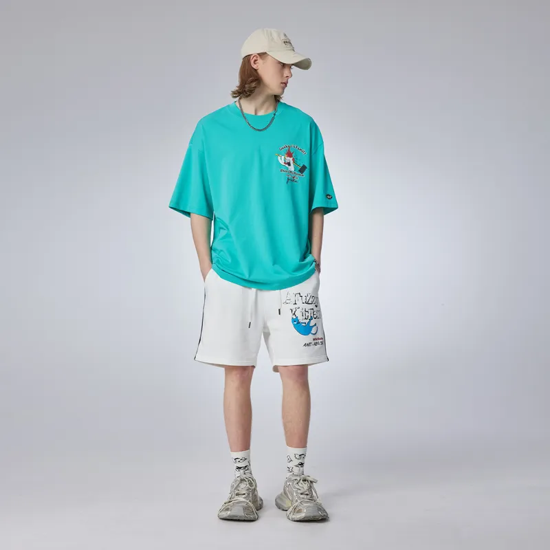 Guuka Short Sleeved T Shirts Men's Light Green-3