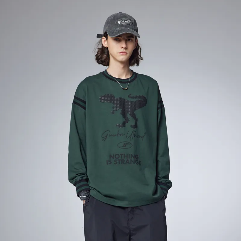 Guuka Dinosaur Foam Print Top Unisex-4