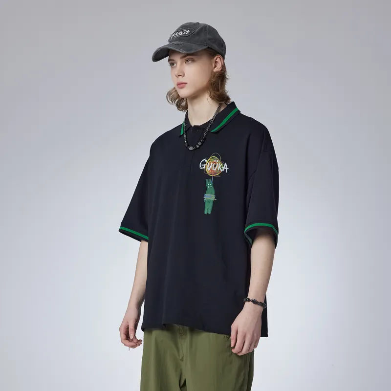 Guuka Polo Shirt Unisex Cream White-13
