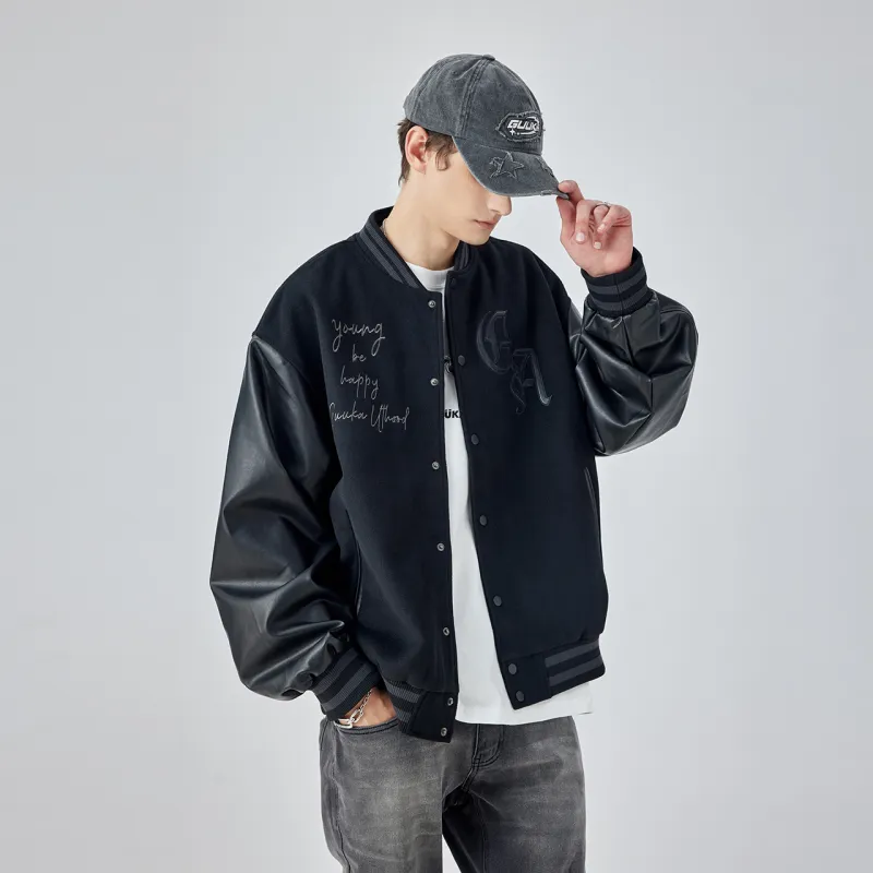 Guuka Baseball Jerseys Unisex Black-4