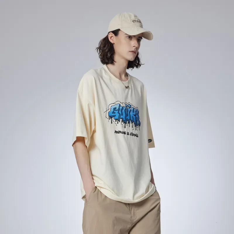 Guuka Short Sleeved T Shirts Men's Custard-6