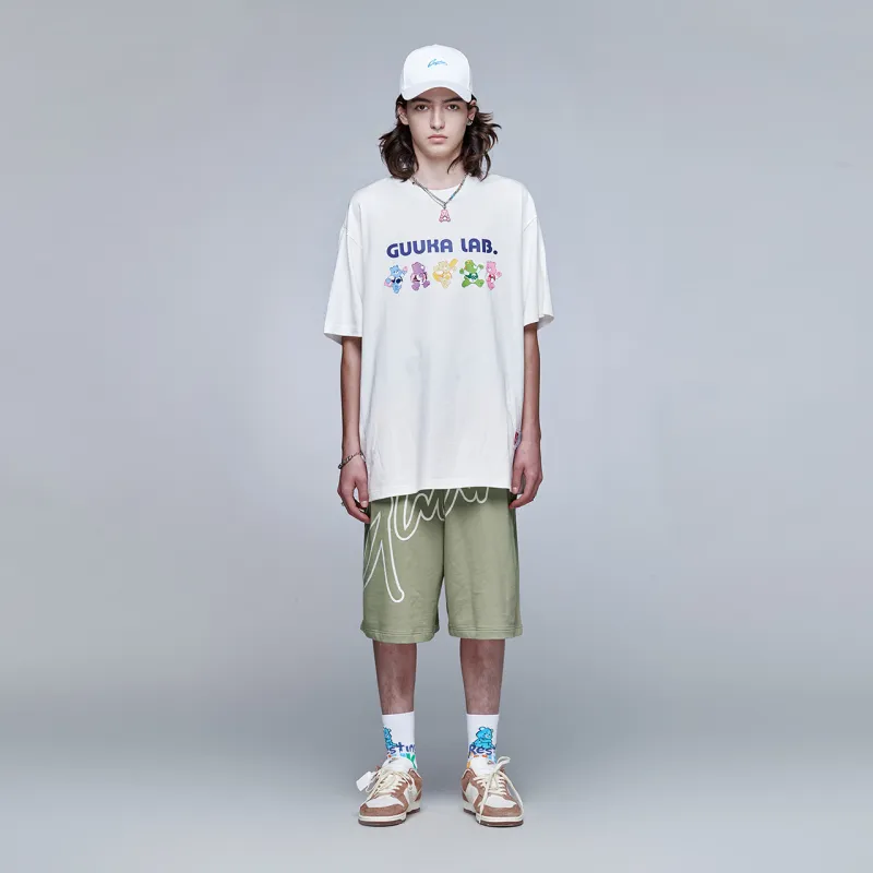 Guuka Casual Shorts Men Light Army Green-2